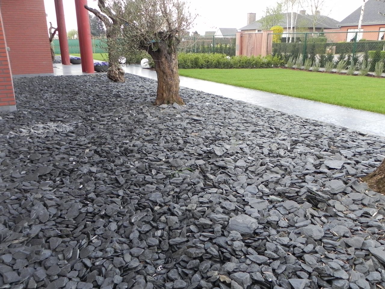 Canadian slate aangelegd
