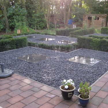 Ardenner split aangelegd siertuin