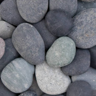 Beach pebbles zwart 1800KG Bigbag 1m3
