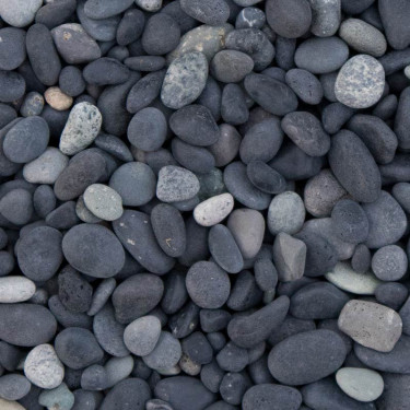 Beach pebbles zwart 5 - 8mm 