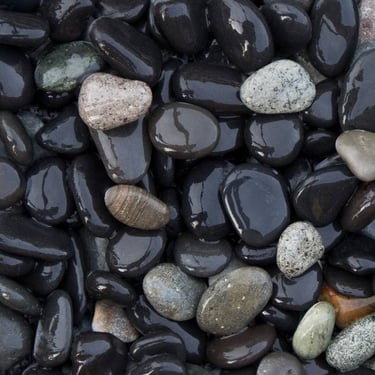 Beach pebbles zwart 8 - 16mm (nat)