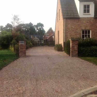 Belgisch rood split 8/16 aangelegd