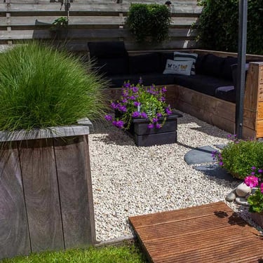Castle grind aangelegde tuin