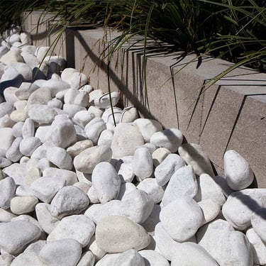 Crystal White keien 40 - 80mm (4 - 8cm) aangelegd