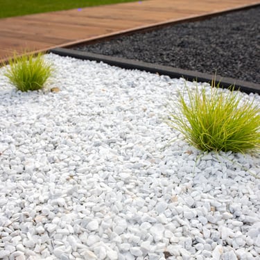 Crystal white split i.c.m. Basalt split aangelegd