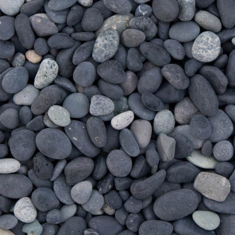 Beach pebbles zwart 5 - 8mm 