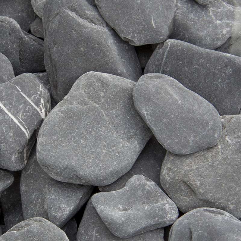 Flat Pebbles zwart 15 - 30mm 