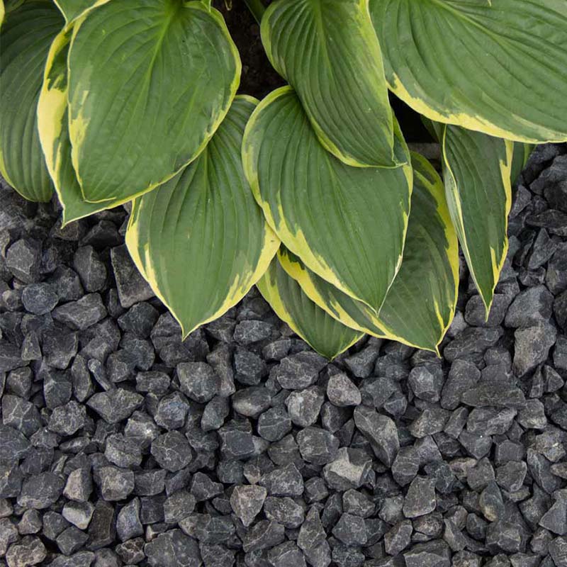 Basalt split 8 - 16mm aangelegd