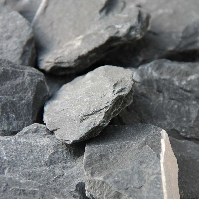 Canadian Slate zwart breuksteen 60 - 180 (6 - 18cm) detail