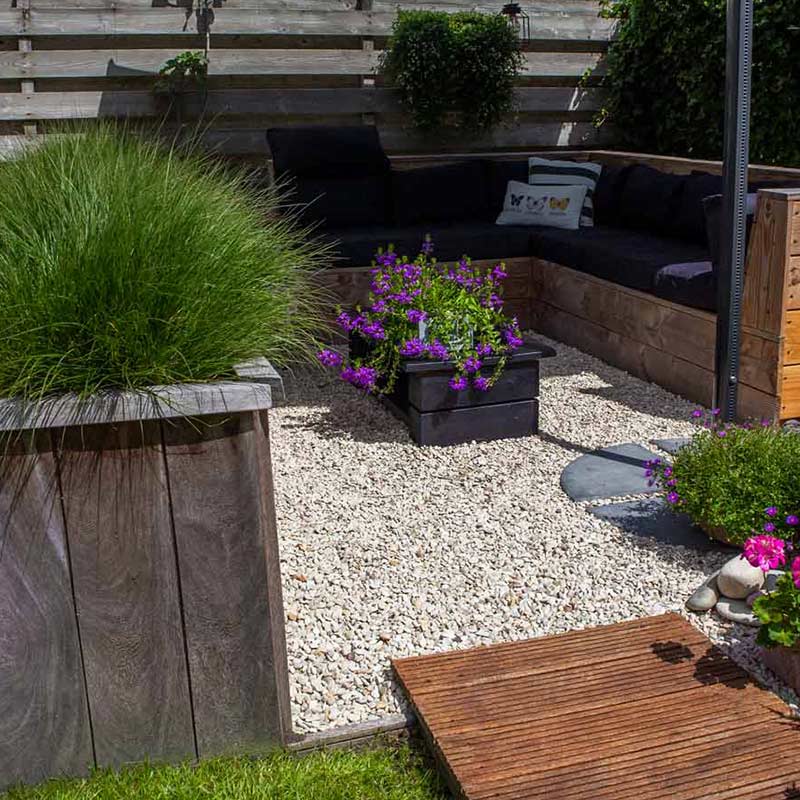 Castle grind aangelegde tuin
