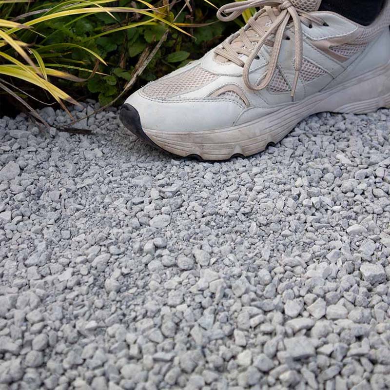 Dolomiet silver-grey 0 - 15mm aangelegd