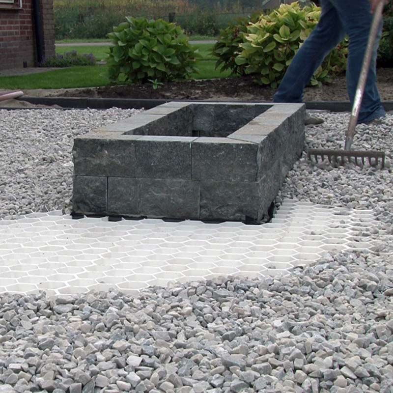 Easygravel 3XL wit aangelegd