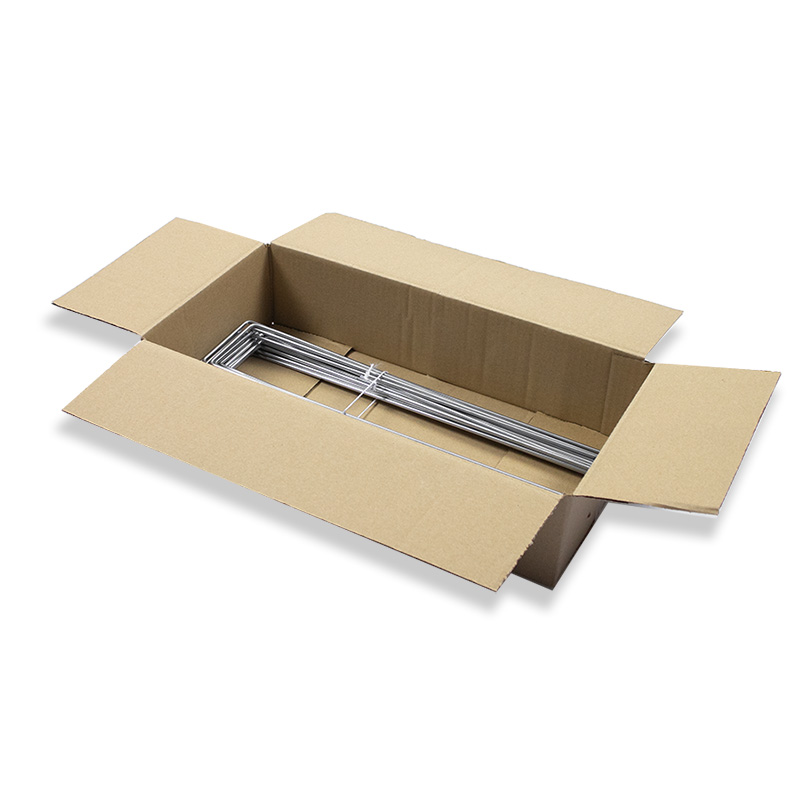 Grondpennen U-vorm verzinkt, 38cm x 8cm x 4mm - Doos 20 stuks