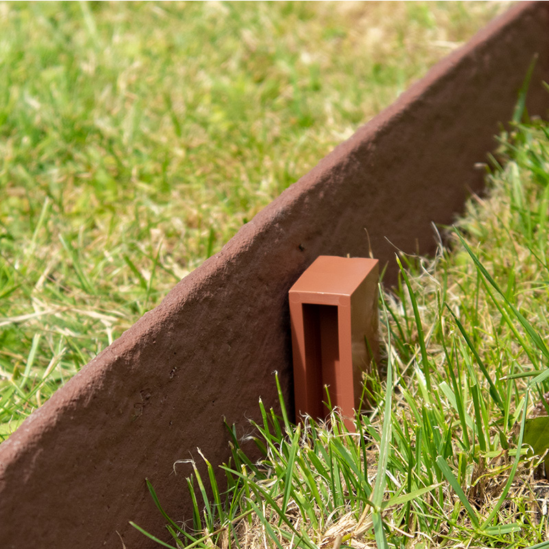 Multi-Edge ECO paaltjes bruin montage achterzijde