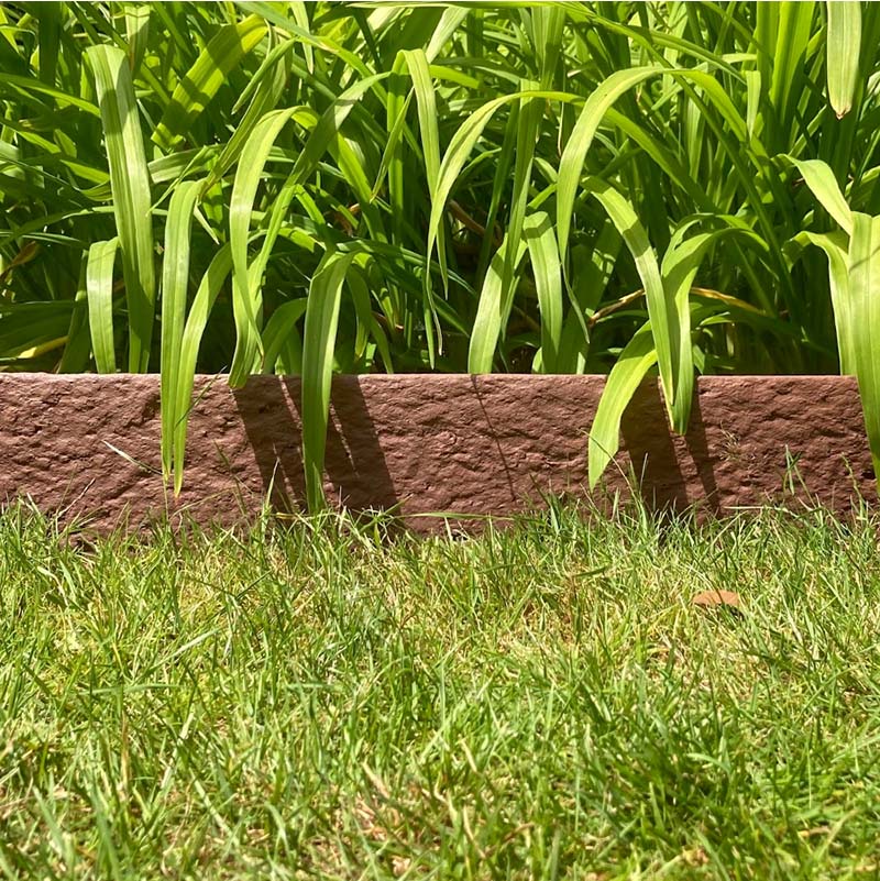 Multi-Edge ECO recht 2m, 20cm hoogte, bruin - corten aangelegd