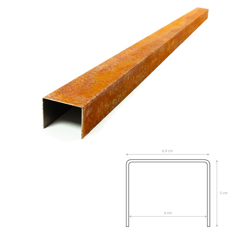 Multi-Edge PROFILE Corten staal u-profiel voor opsluitbanden 