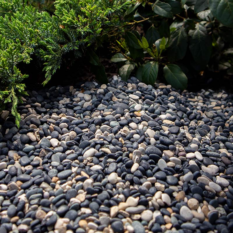 Natural Blend Pebbles 5 - 8mm aangelegd tuin