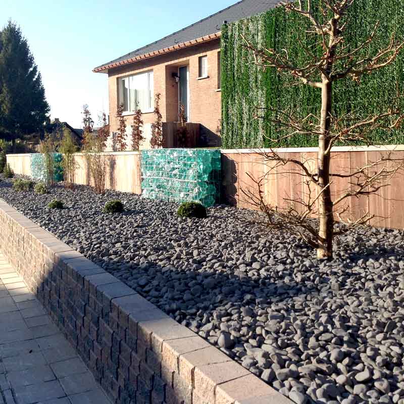 Nero ebano keien 40/60 aangelegde siertuin