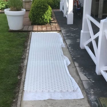 EuroGravel PRO wit splitplaat aangelegd