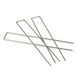Grondpennen U-vorm verzinkt, 25,5cm x 4cm x 3mm