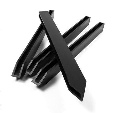 Multi-Edge ECO paaltjes zwart set 10 stuks
