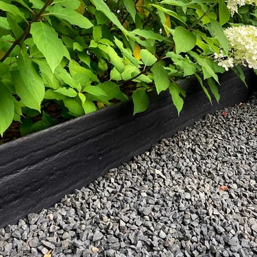 Multi-Edge ECO afboording recht zwart 20cm aangelegd