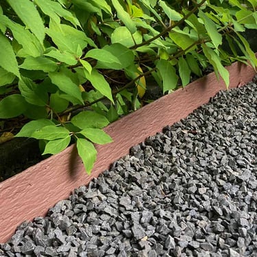 Multi-Edge ECO afboording recht bruin - corten aangelegd