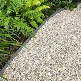 Multi-Edge ECO borderrol 10m grijs 10cm aangelegd