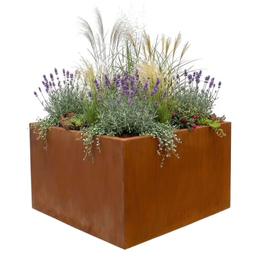Multi-Edge FLORA High Plantenbak Corten staal aangelegd