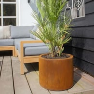 Multi-Edge FLORA Plantenbak Corten staal Rond