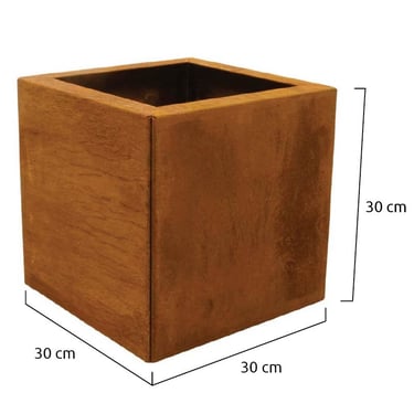 Multi-Edge FLORA Plantenbak Corten staal 30x30x30cm