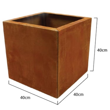 Multi-Edge FLORA Plantenbak Corten staal 40x40x40cm