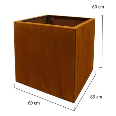 Multi-Edge FLORA High Plantenbak Corten staal 60x60x60cm