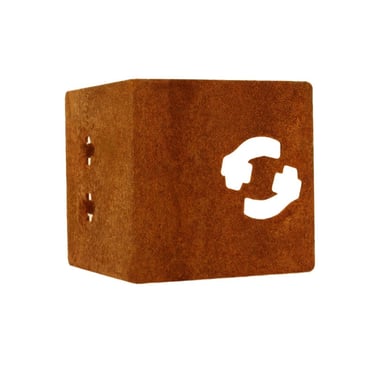 Multi-Edge METAL Hoekstuk Corten staal 7,5x7,5x7,5cm (voor Multi-Edge Metal 17,5)