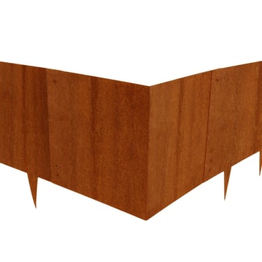 Multi-Edge METAL Hoekstuk Corten staal 37,5cm 27,5x27,5x27,5cm (voor Multi-Edge Metal 37,5cm)