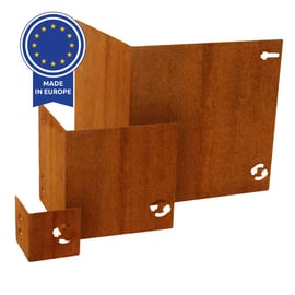 Multi-Edge METAL Hoekstuk Corten staal, alle varianten