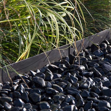 Multi-Edge METAL Afboording Zwart, 100x17,5cm aangelegd