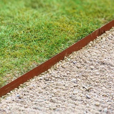 Multi-Edge METAL Afboording aangelegd (Corten staal)