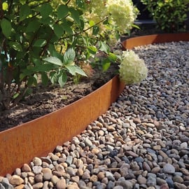 Afboording Multi-Edge METAL Corten staal, per stuk