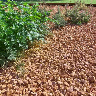 Rosso Verona split 16 - 25mm aangelegd