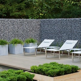 Schanskorf 200x200x20cm aangelegd