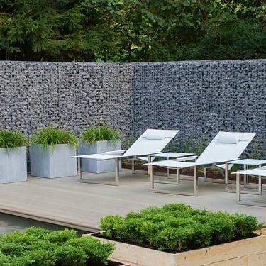 Schanskorf 200x200x20cm aangelegd
