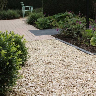 Yellow sun marble split tuin