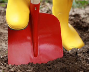 Nieuw: Bestel direct een schop mee met uw zand of grind!