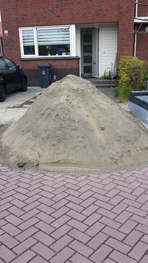 Zand gestort 